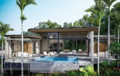 New Contemporary 3-Bed Garden Pool Estate Villas, Maenam